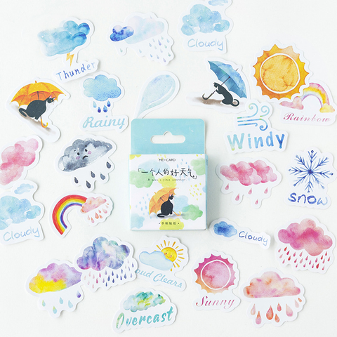 46PCS A Nice Day Decorative Stickers