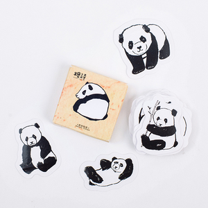 45PCS Cute Panda Animal Decorative Stickers