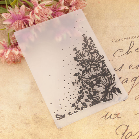 Flower Corner EMBOSSING FOLDER