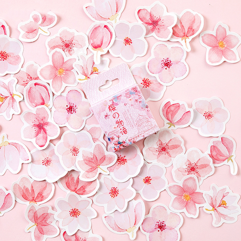 45PCS Sakura Story Decorative Stickers