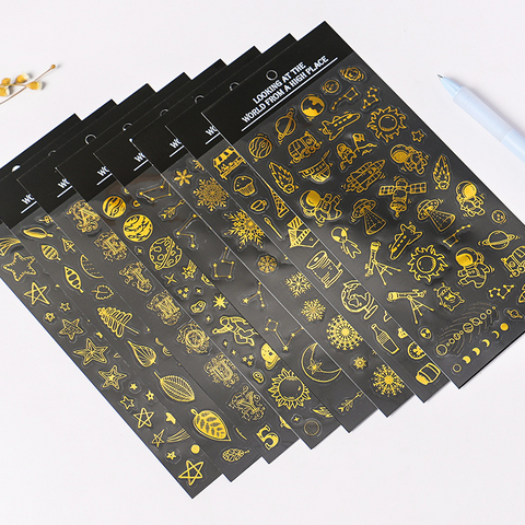 See the World from Above Series Hot Stamping Stickers