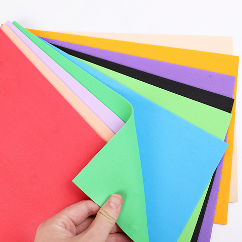 10PCS EVA Color Without Glue Foam Sponge Paper