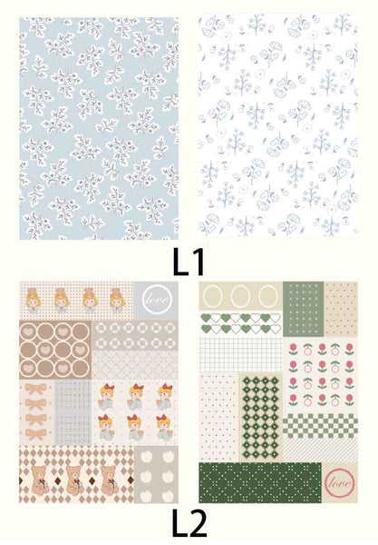Cartoon Scrapbook Background Paper