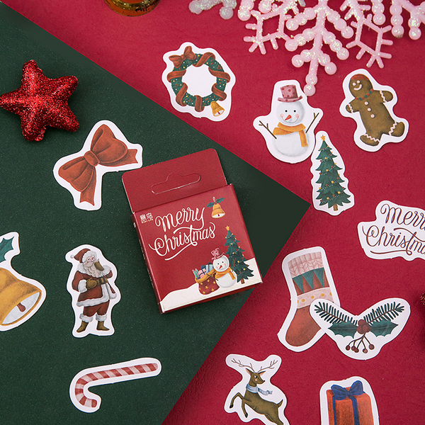 45PCS Christmas Season Decorative Stickers