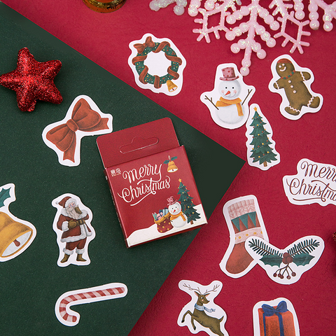 45PCS Christmas Season Decorative Stickers