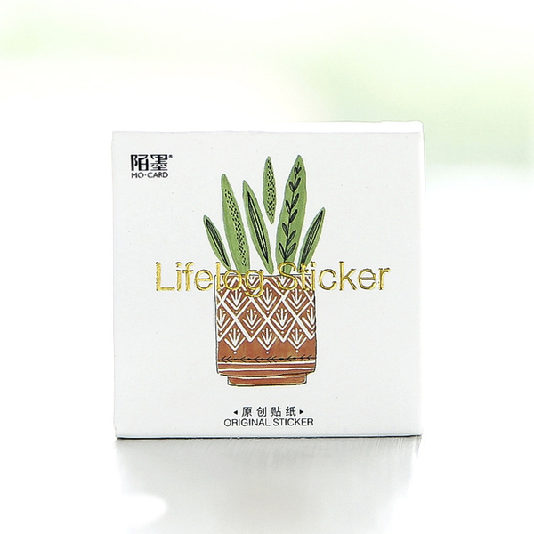 45PCS Lifelog Cactus Decorative Stickers
