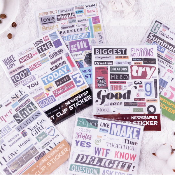 Creative Text Series Stickers