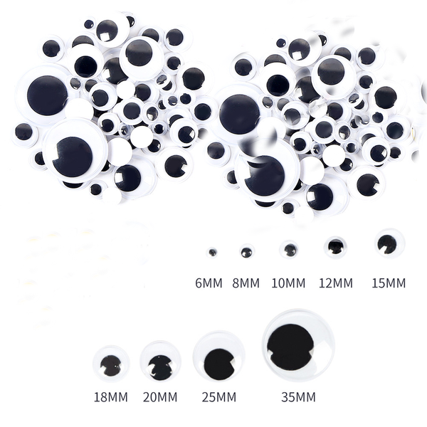 100PCS Mix Size Eyes Stickers
