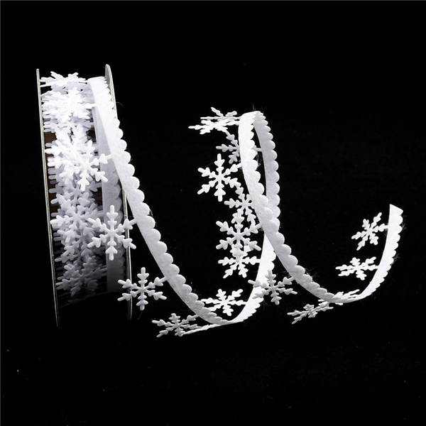 Non-Woven Snowflake Christmas Ribbon