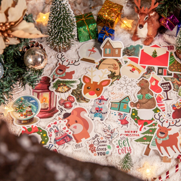 100Pcs Christmas Gift Sticker Pack