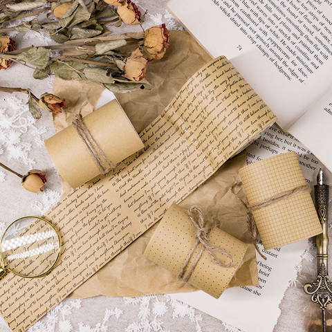 Vintage Kraft Background Paper Tape