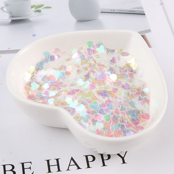Golden Transparent Glitter Sequins