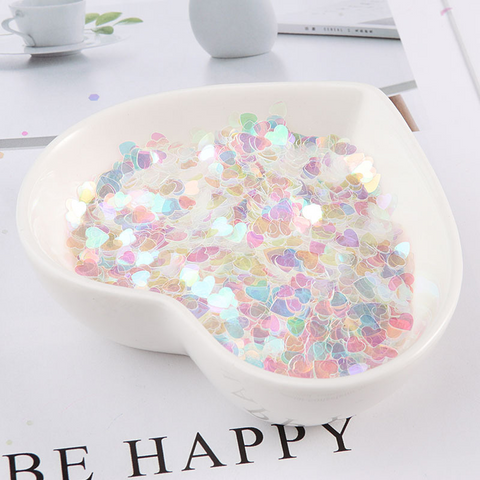 Golden Transparent Glitter Sequins