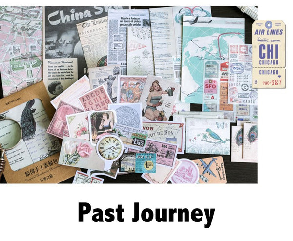 36pcs Large Size Scrapbook Material Package