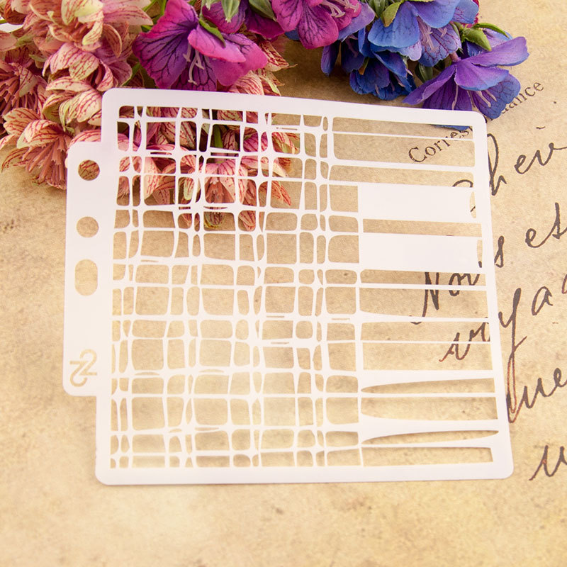 Rectangles Layering Stencils Painting Template