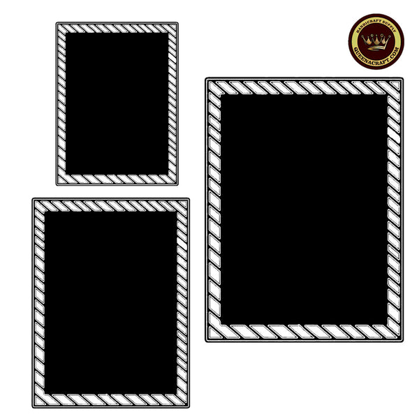 3PCS Twill Hollow Border Dies