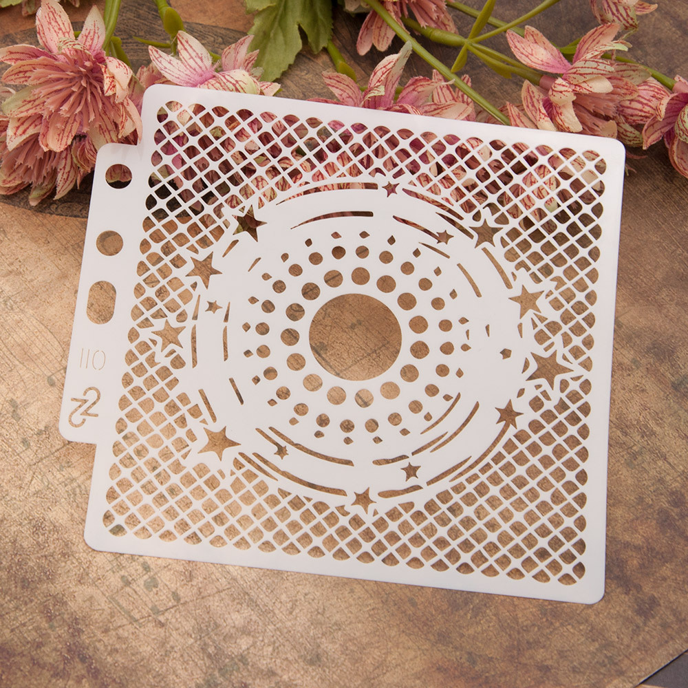Star Tracks Layering Stencils Painting Template