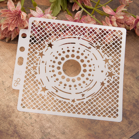 Star Tracks Layering Stencils Painting Template