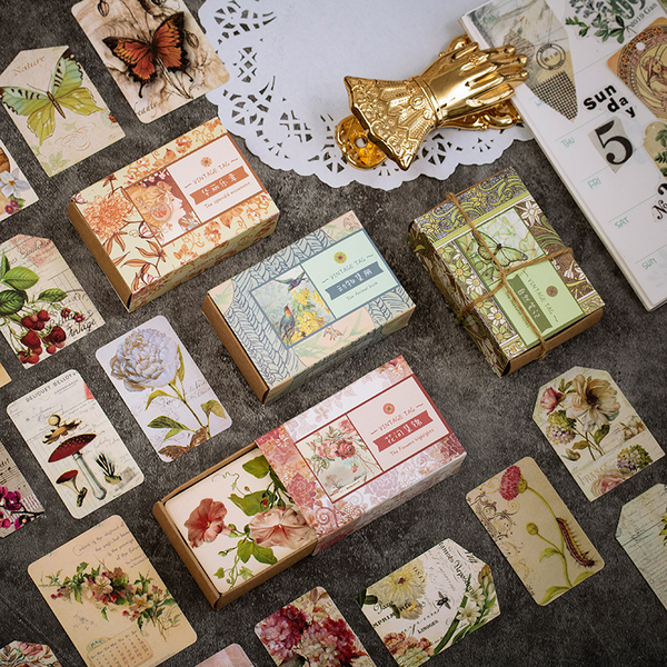 50PCS Vintage Psalm Message Cards Notes