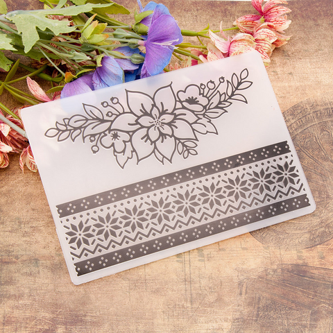 Flower Lace Border EMBOSSING FOLDER