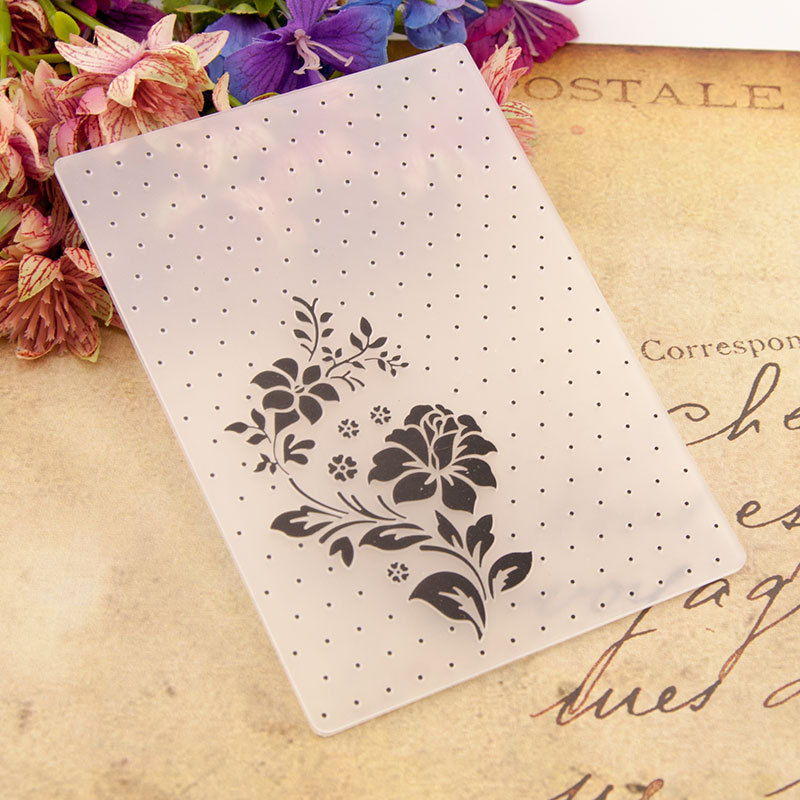 Flower Dot EMBOSSING FOLDER