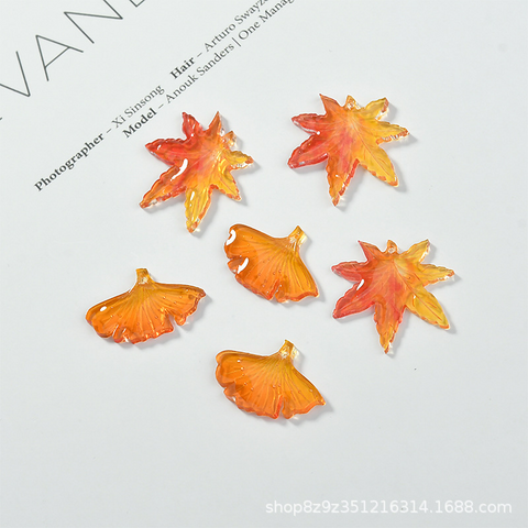 Autumn Maple Ginkgo Leaf Ornament
