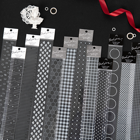 Fresh White Geometric Series Tape