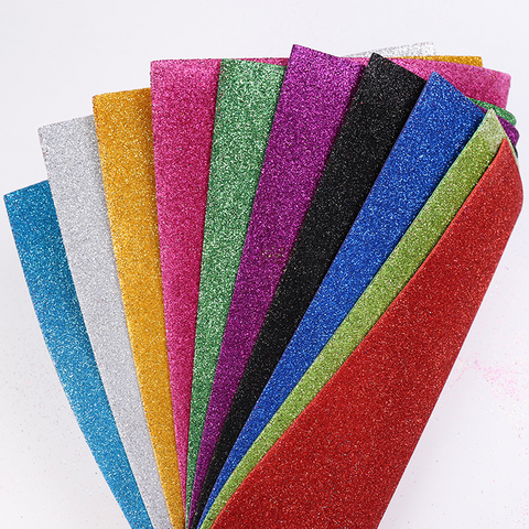 10PCS Sponge Glitter Gold Powder Embossed EVA Paper