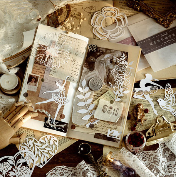DIY Hollow Pattern Scrapbooking Lace Paper
