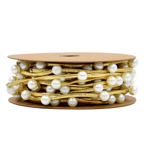 Pearl Ribbon Gift Holiday Decorative Ribbon
