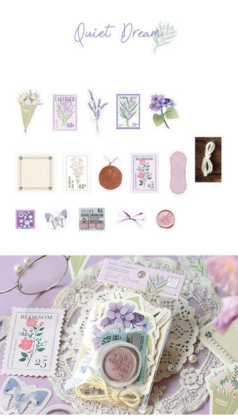 Literary Scrapbook Decorative Sticker Paper Material Pack