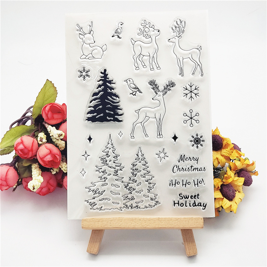 Christmas Deer Stamps