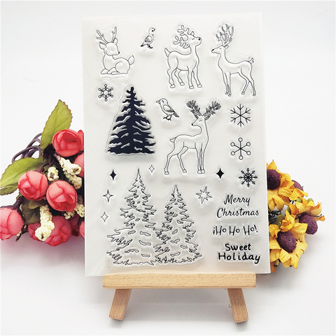 Christmas Deer Stamps