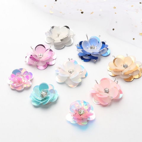 Handmade Beaded Sequin Decorative Flowers