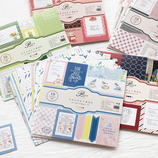 European Garden Series Backing Paper Material Paper
