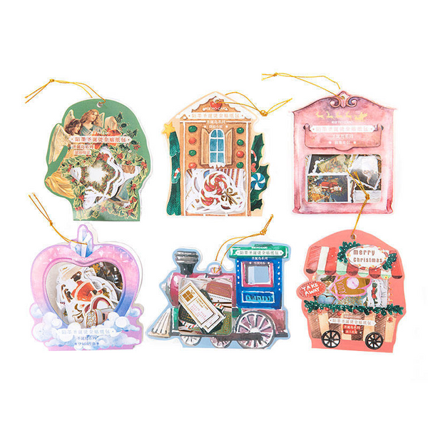40PCS Hot Stamping Christmas Stickers