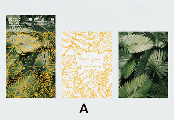Double-layer Plant Observation Series Stickers