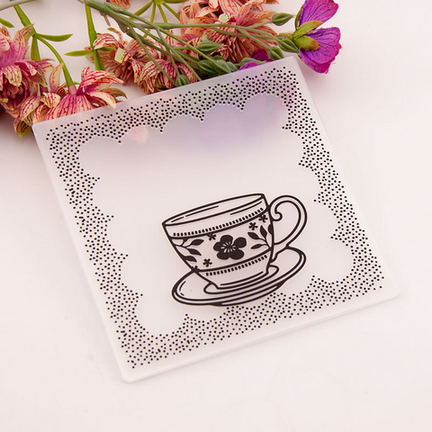 Teacup Embossing Folder