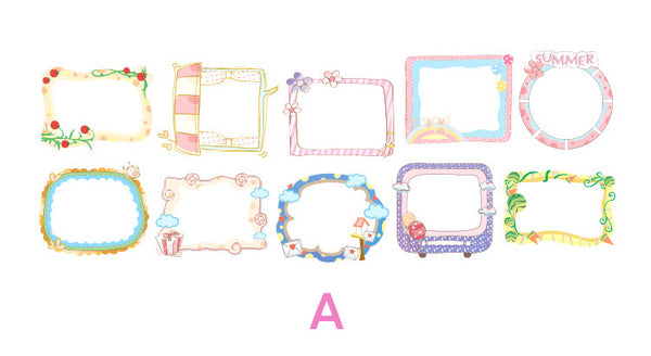 Cartoon Cute Photo Frame Series Stickers