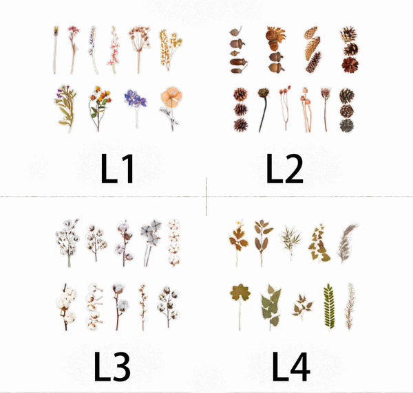 Scrapbook Plant Stickers
