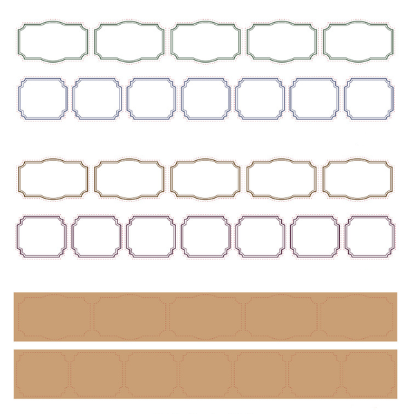 Retro Frame Illustrated Series Paper Tape