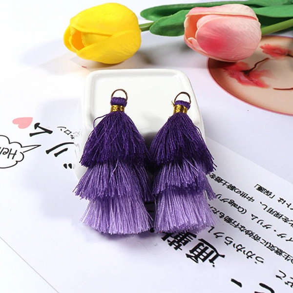 5pcs 6CM Gradient Color Tassel