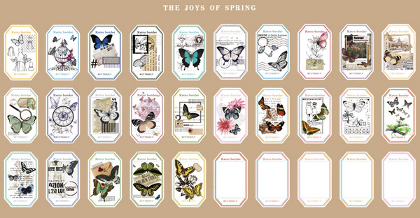 30PCS Collection Diary Material Package