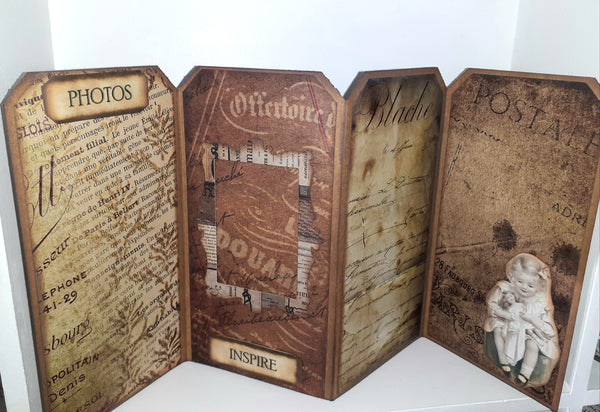 24PCS 15CM*15CM Vintage Scrapbook Paper