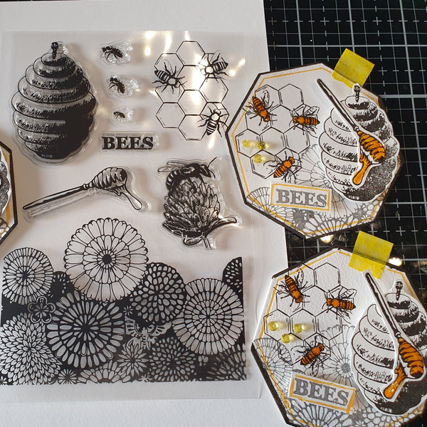 Sunflower Beehive Stamps
