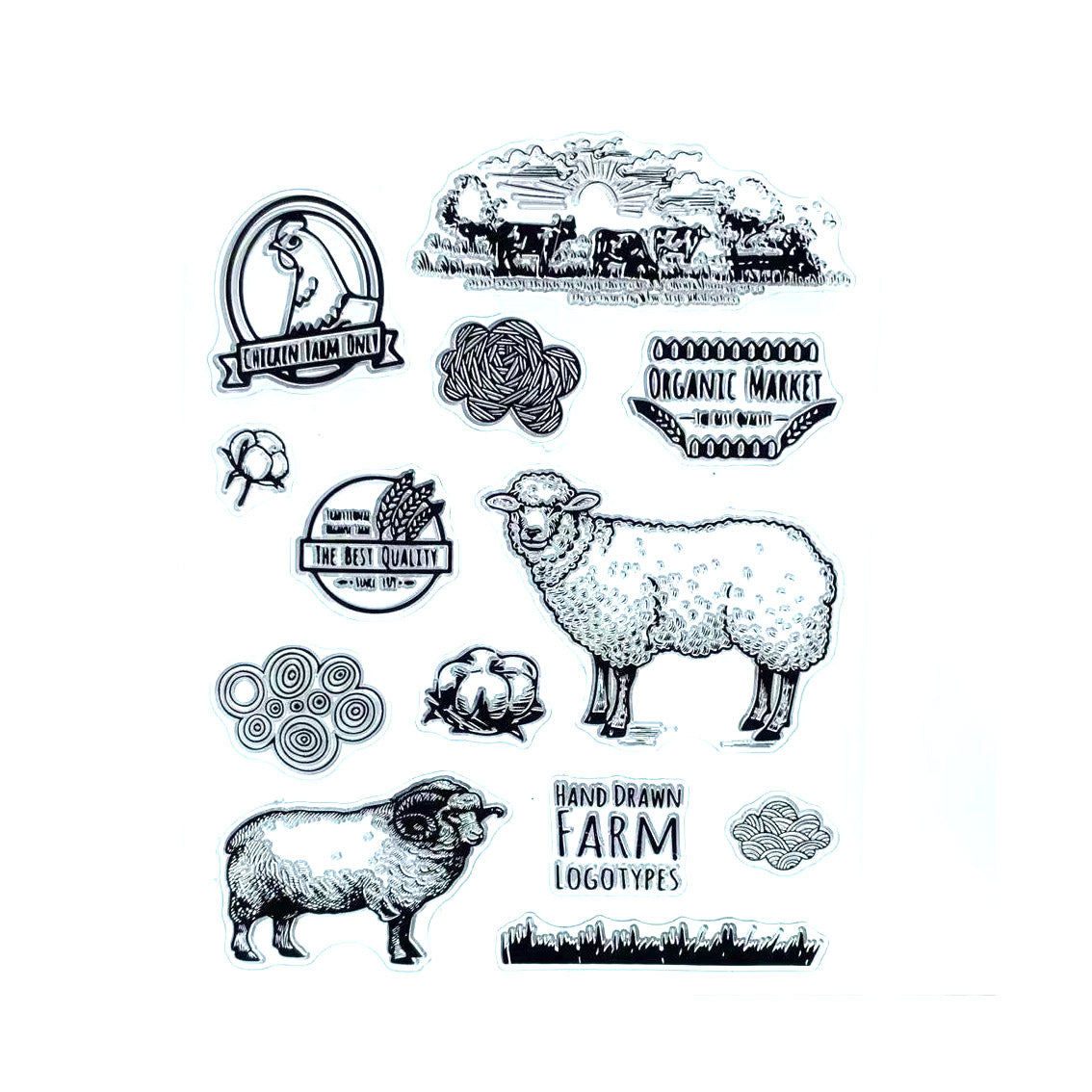 Happy Farm Stamp