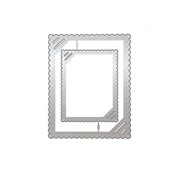 2PCS Diagonal Photo Frame Dies
