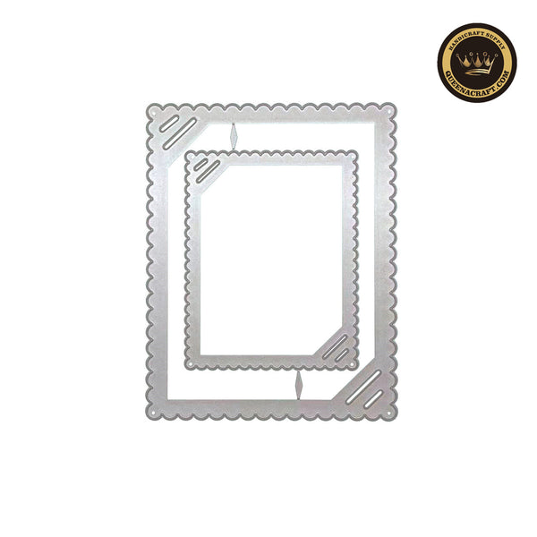 2PCS Diagonal Photo Frame Dies