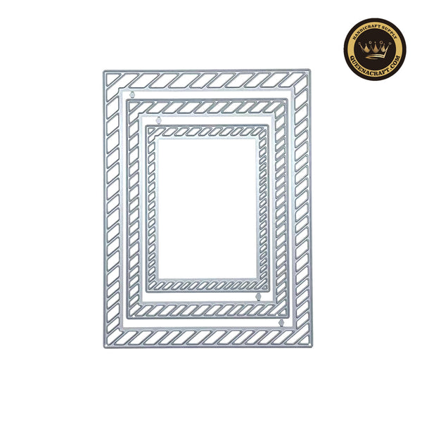 3PCS Twill Hollow Border Dies
