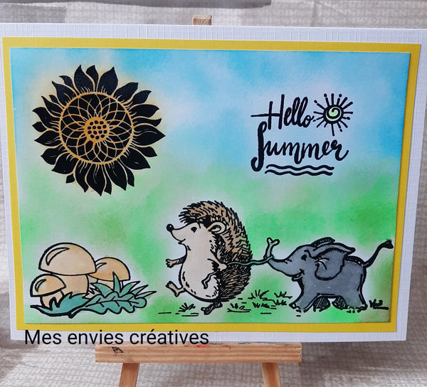 Hedgehog Elephant Stamps